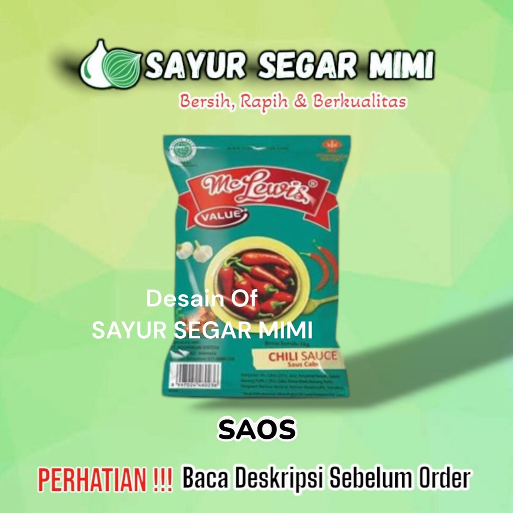 

Mc Lewis Saus Sambal 1kg - Sayur Segar Mimi