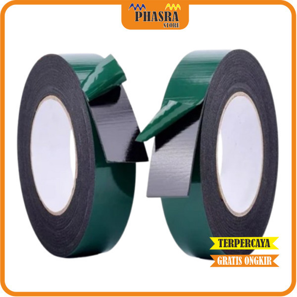 

(LVT) PEREKAT LEM DOUBLE TAPE BB HIJAU LAKBAN BOLAK BALIK