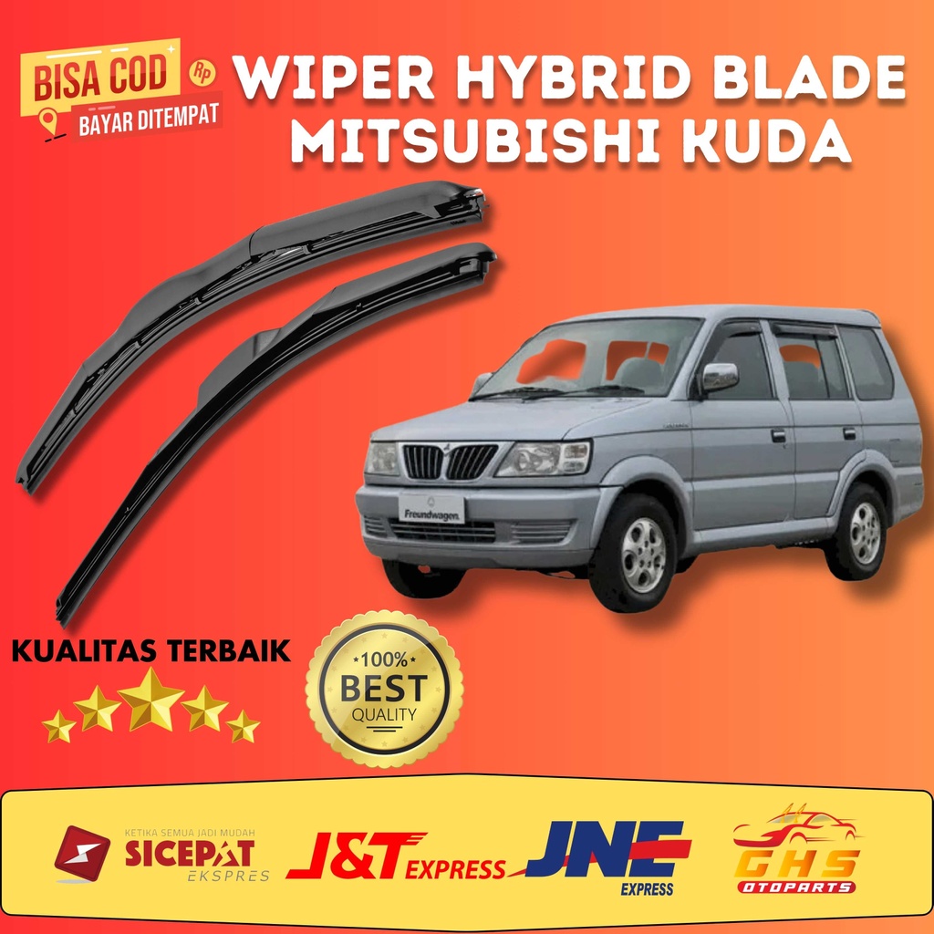 1 Set Wiper Kaca Mobil Hybrid Mobil Misubishi Kuda GHS Otoparts
