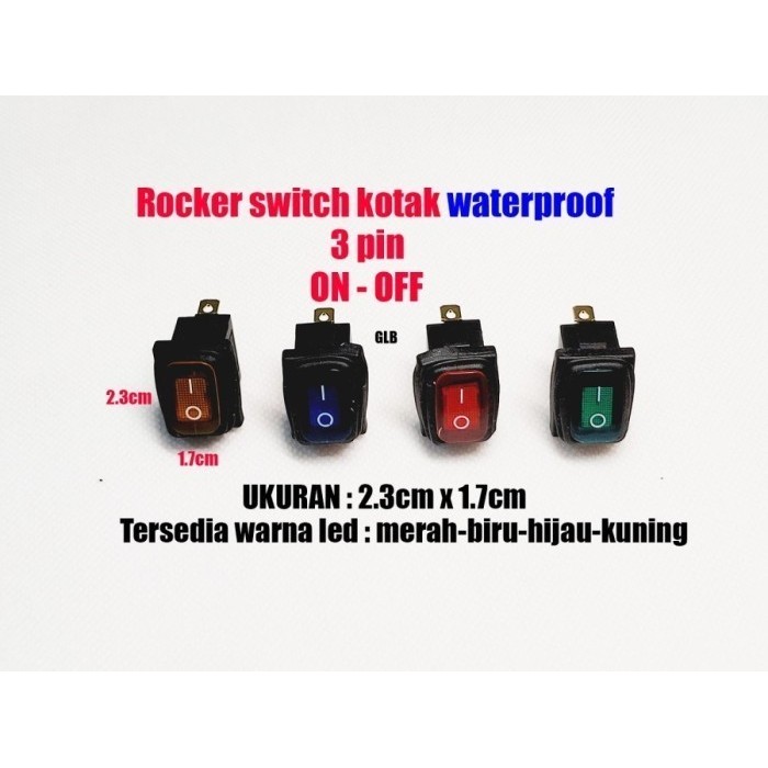 Saklar KCD-1 waterproof GLB 220V 3Pin