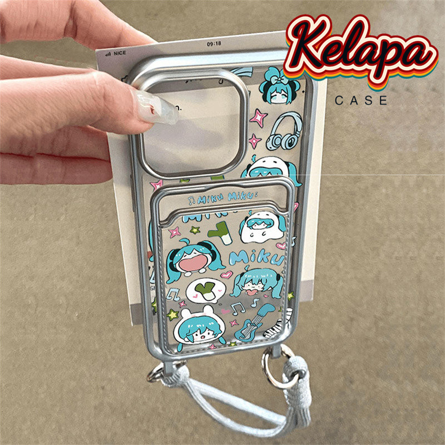 Applicable to iPhone 15 Pro Max Phone Cases Apple 14 PRO Hatsune Miku Avatar Second Dimension Anime 