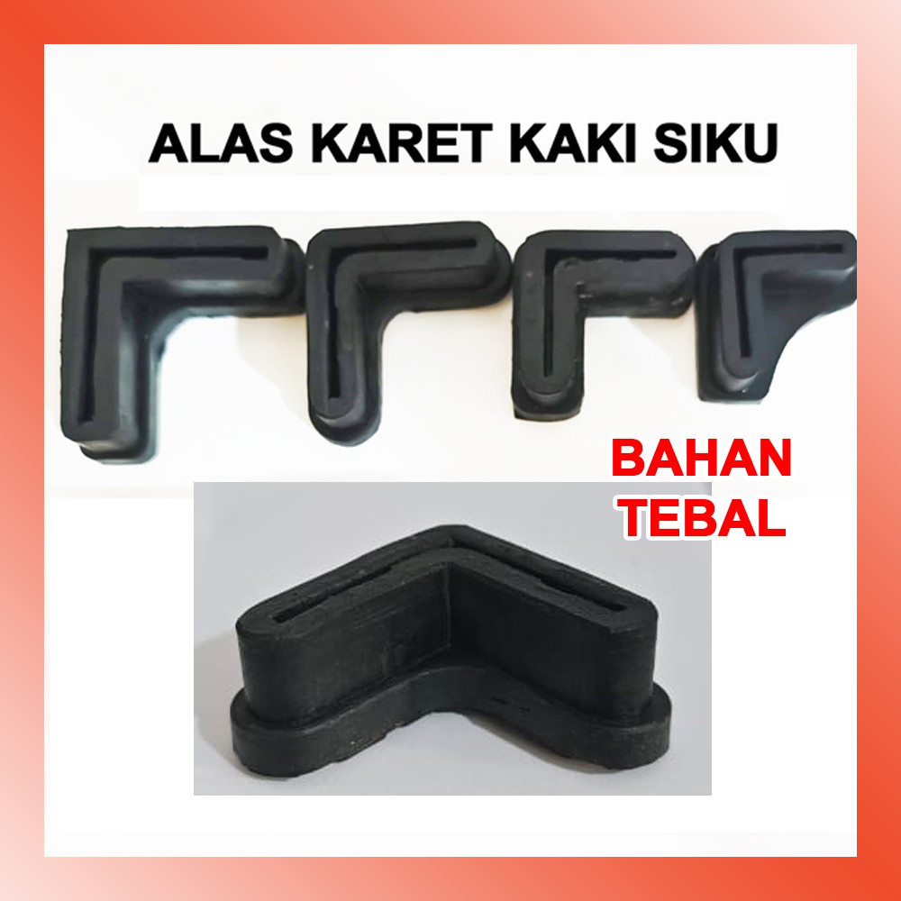 LAMMORO > RA12 Karet Kaki SIKU Alas Rak BesI Sepatu Tebal Anti Gores Lantai Furniture 39B5