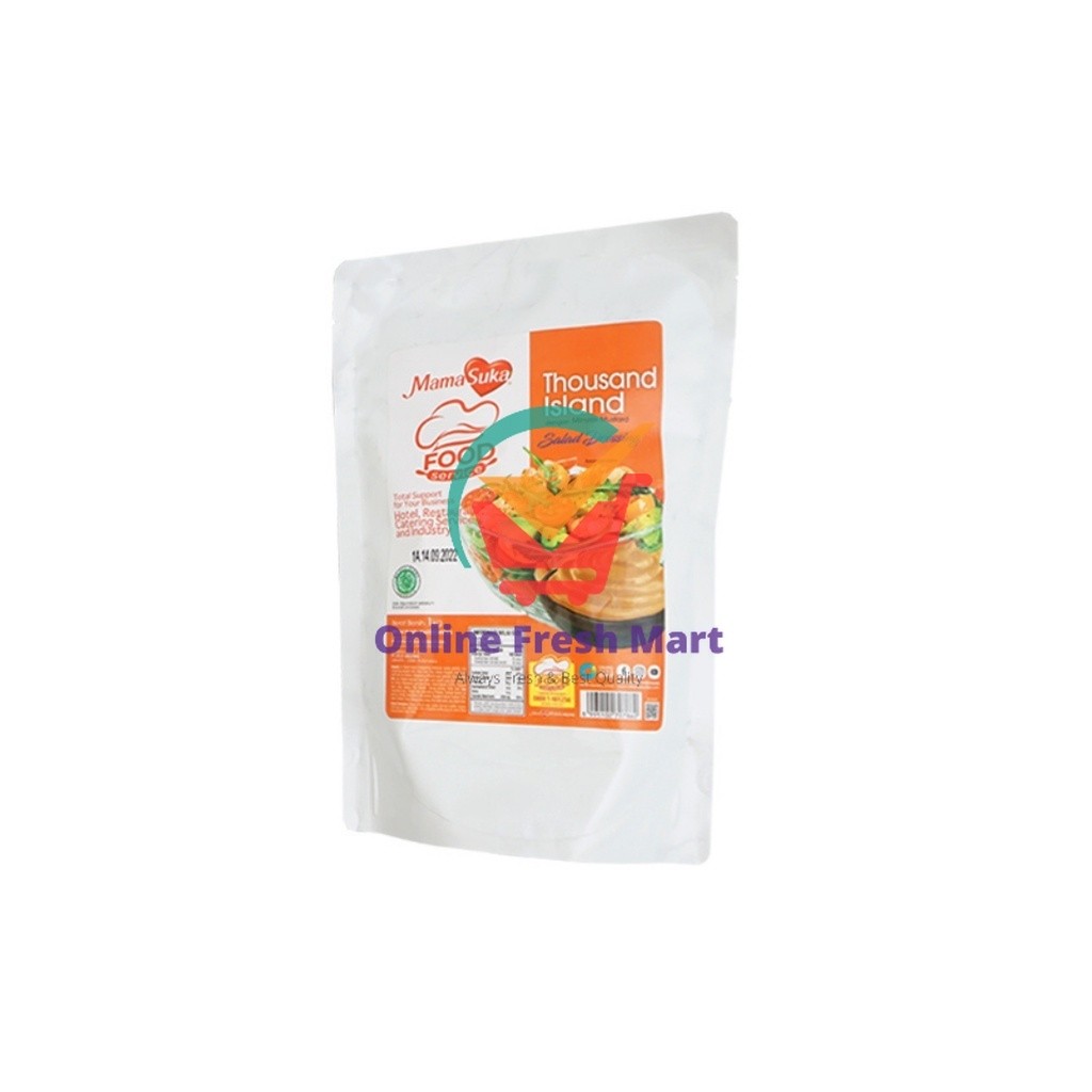 

Mamasuka Thousand Island Salad Dressing 1kg - Online Fresh Mart Denpasar