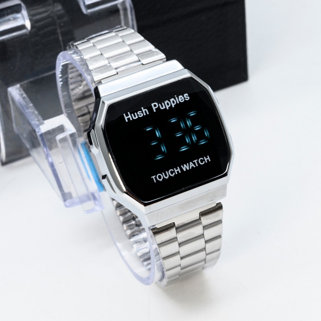 PROMO Jam Tangan Wanita  Hush Puppies Led Touch Watch Fashion 2131-HB Free Box Dan baterai cadangan
