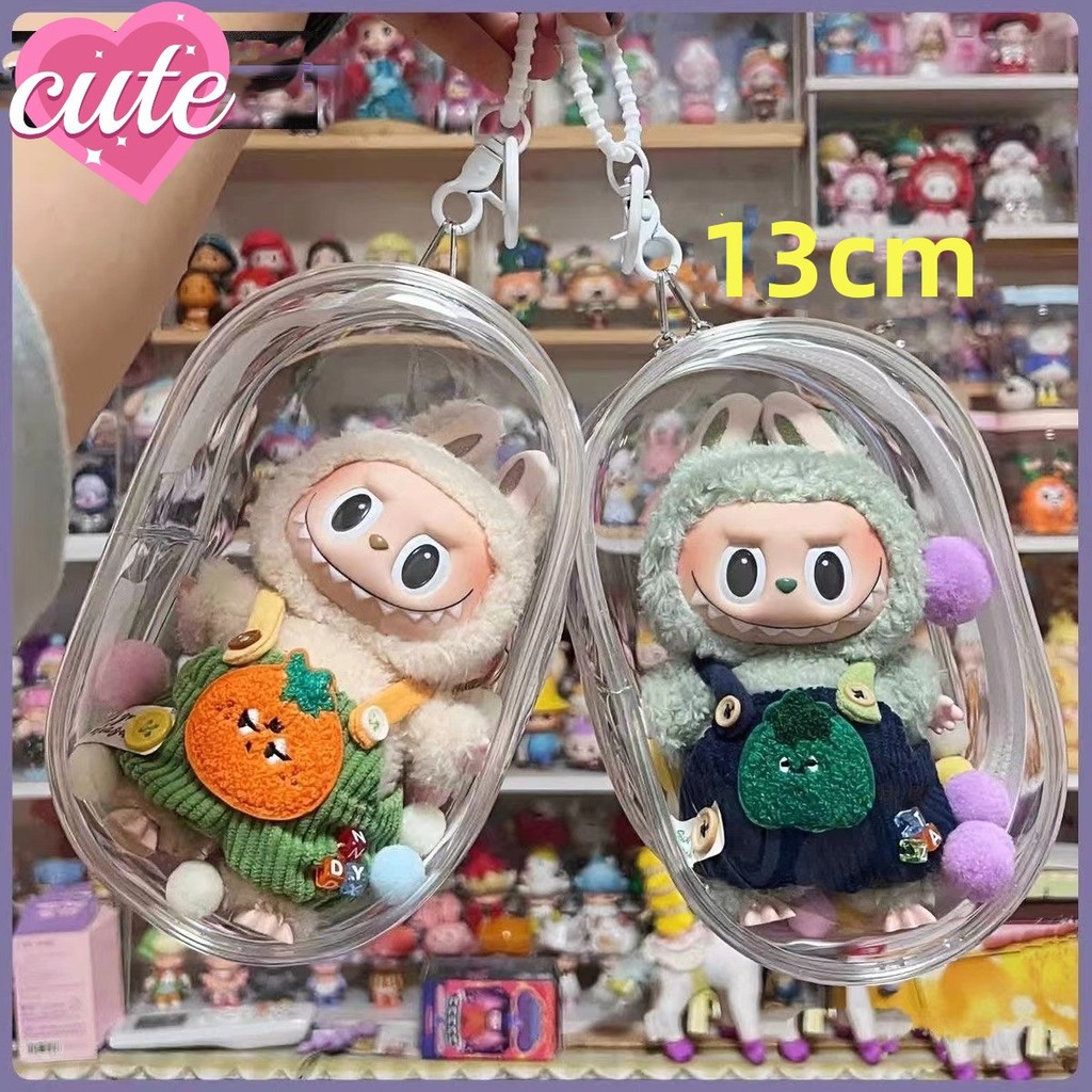 Oval Pouch Keychain Bag Pvc Transparant Doll 10cm Import Pouch Keychain Bag PVC Transparant Doll Pou