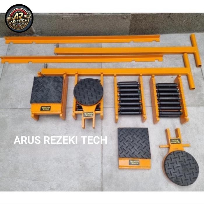 

Set 20T Space Roller Skid Skate Tank Machine Trolley CRS-20 BARTON ton