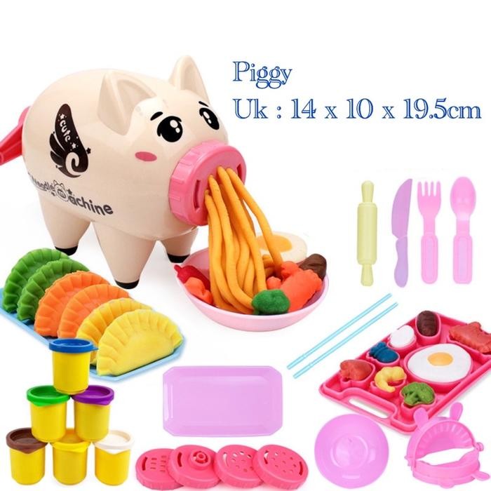 HAPPYTOYS.888 Mainan Fun doh Play Doh Set Kitchen Set Mie Piggy / Fun doh Play Doh Set Es Cream / Ma