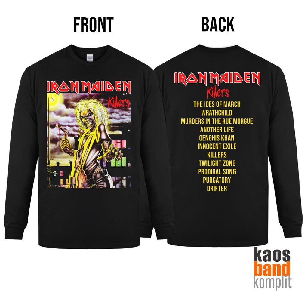 Kaos Band IRON MAIDEN - KILLERS Premium Black NSA HEAVY WEIGHT 20S