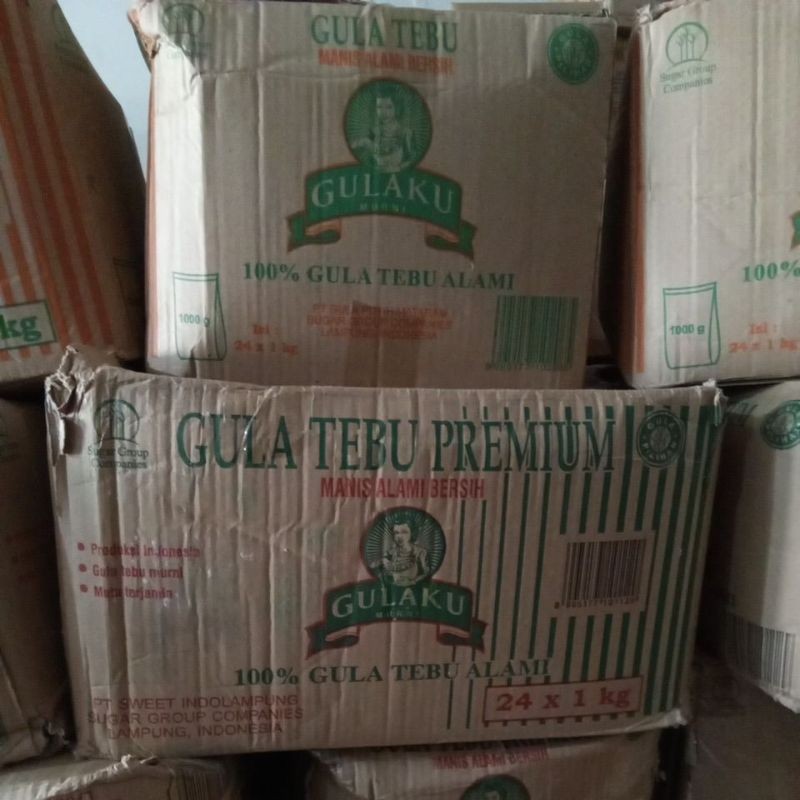 

Gulaku Dus ( 24bks x 1kg ) / Gulaku Karton / Gula hijau Dus / Gula Kuning Dus / Sugar