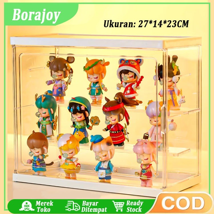 

Kotak display/ Box Mika Akrilik/ action figure / patung/Storage Organizer 3 Tingkat