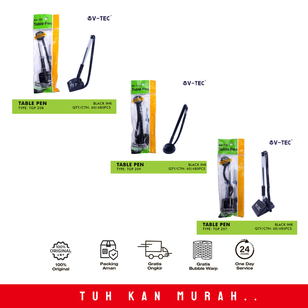 

V-TEC TABLE PEN TGP / BOLPOIN MEJA (PCS)