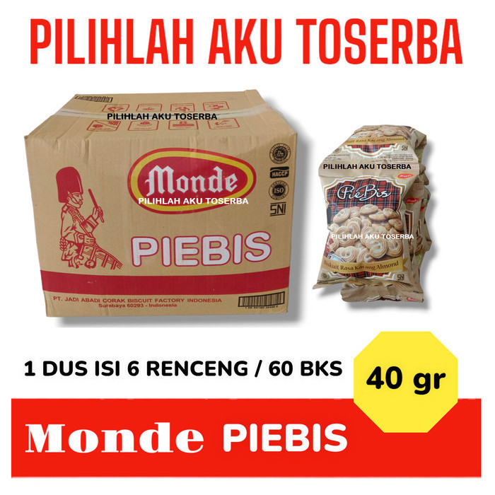 

New Biskuit Monde PIEBIS Renceng - ( HARGA 1 DUS )Premium