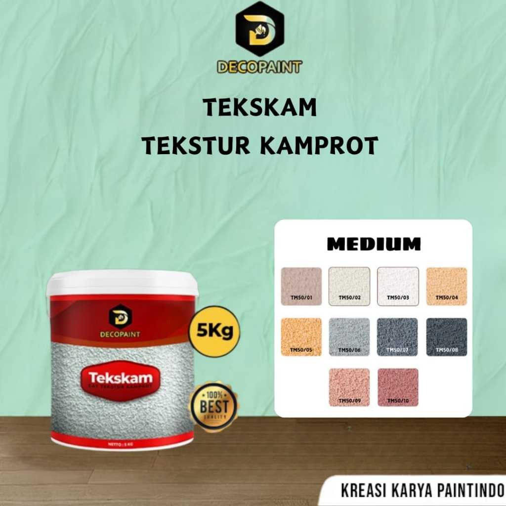 5Kg TM MEDIUM | Cat Tekstur Tembok - Cat Tekstur Kamprot