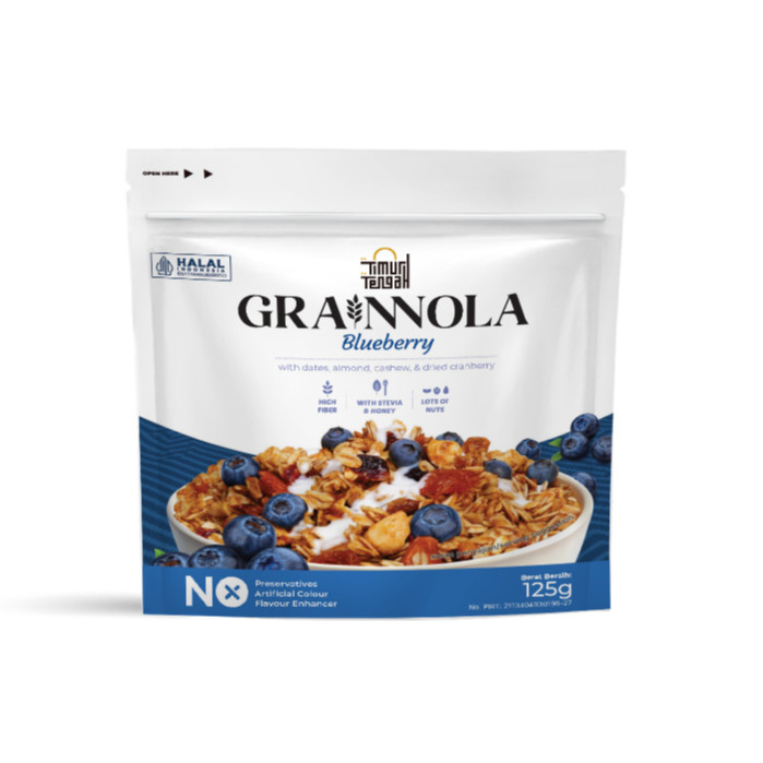 

New Timur Tengah Granola Blueberry 125 gram Sereal Makanan Sehat Terlaris