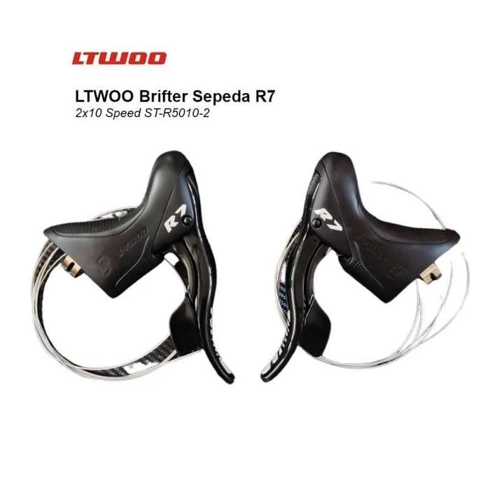 Brifter LTWOO R7 Shifter 2 10 10SPEED KIRI KANAN 20 SPEED SEPEDA BALAP LIPAT ROADBIKE COMPETIBEL Shi