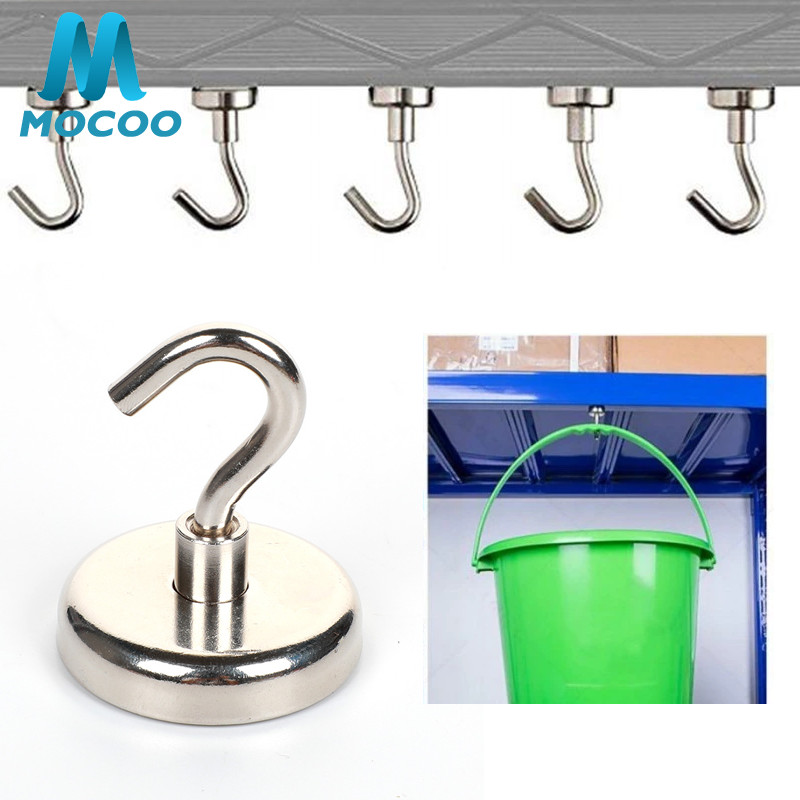 Magnet Neodymium Hook / Gantungan Hook Tempel Super Kuat Neodymium Super Strong