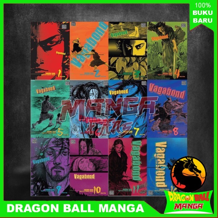 Vagabond (VIZBIG Edition) Complete Collection Manga Set (Vol 1-12) by by Takehiko Inoue