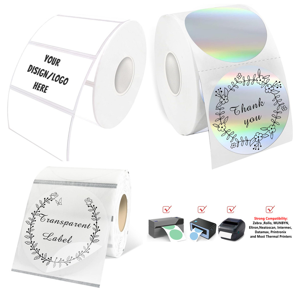 

2” Round Clear Seal Stickers, Transparent Envelope Mail Wafer Seal Self Adhesive Package Circle Label Dots for Envelopes, Boxes