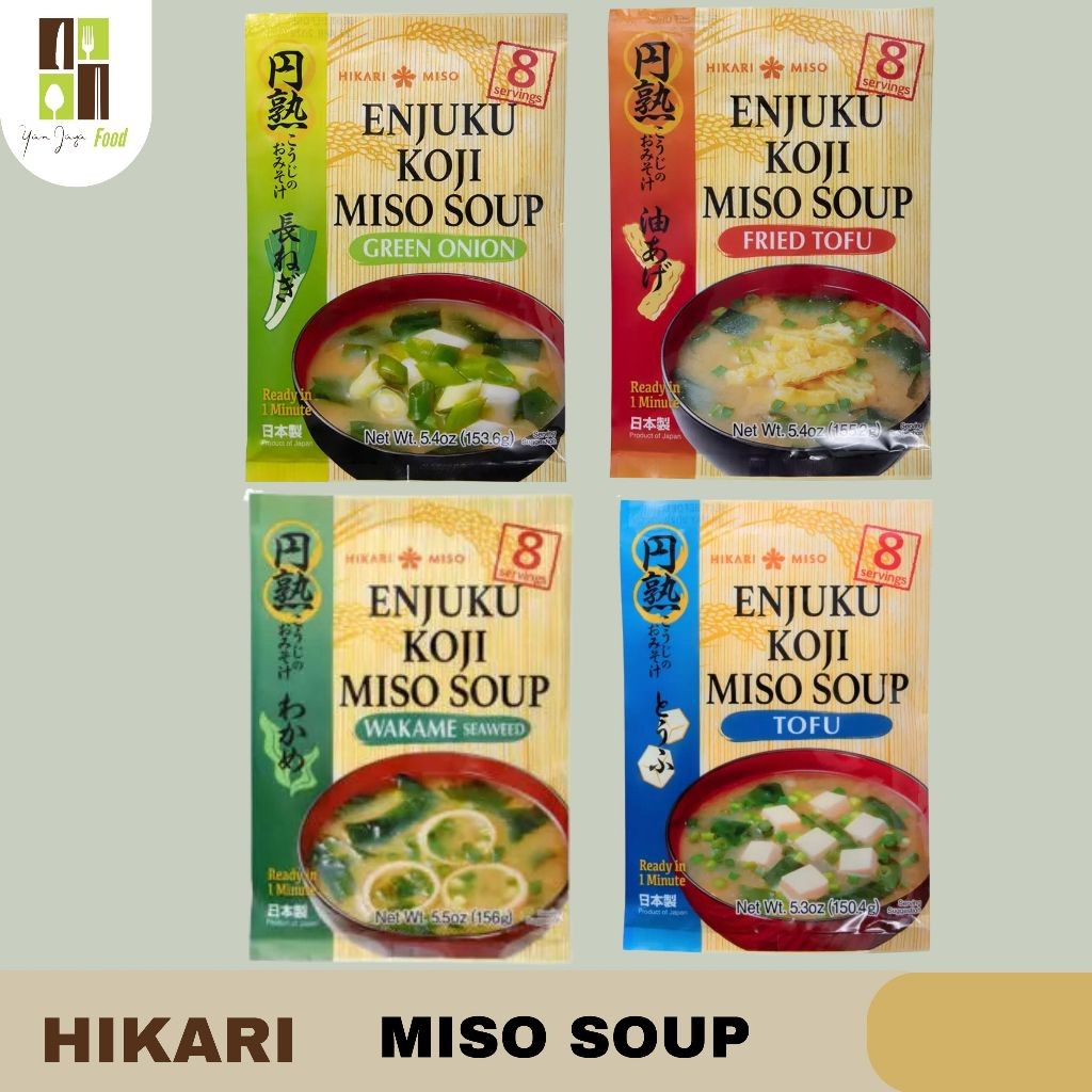 

Hikari Miso Soup 153g - 1 PACK / Sup Instan / Green Onion / Freid Tofu / Wakame / Jepang / untuk 8 Porsi