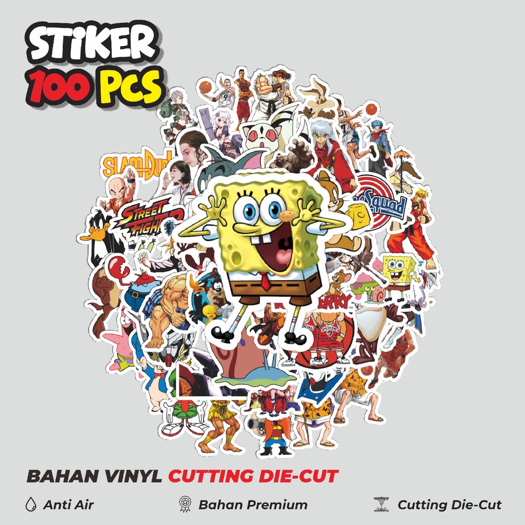 

Terbaru! 50 pcs Stiker Classical Cartoon [Kartun Klasik] Dekorasi Lucu Kreatif untuk Notebook, Skateboard, HP