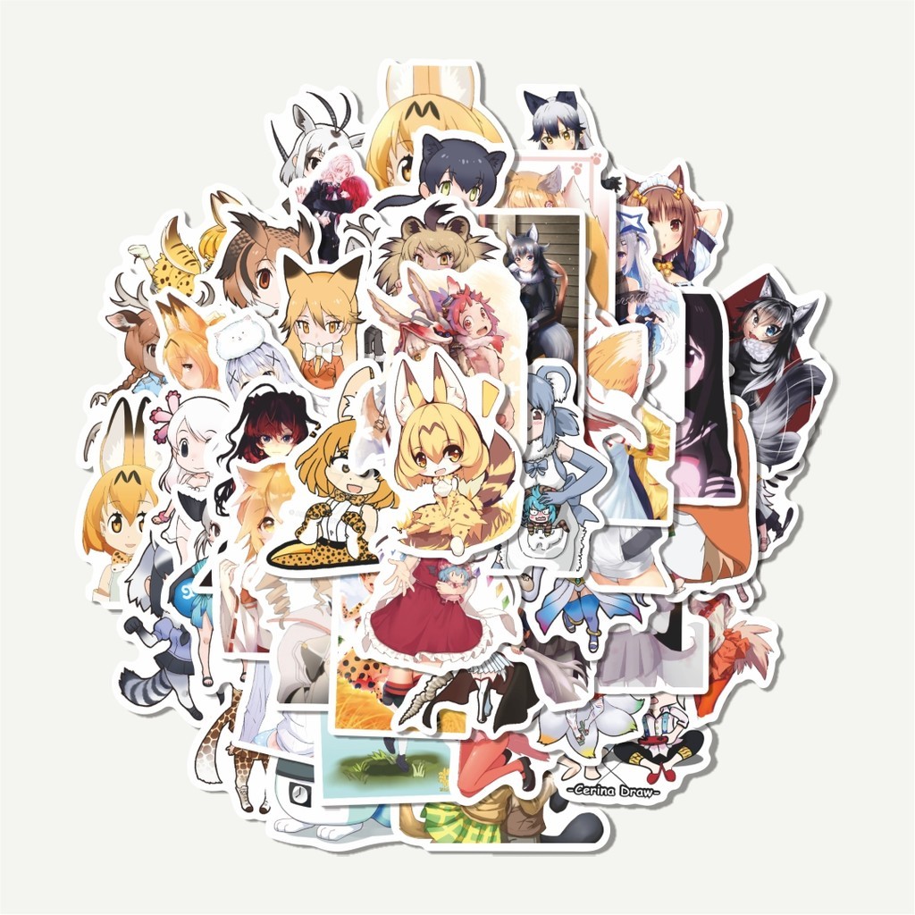 

Sticker Pack Sticker Kartun Kemono Friends Stiker | Sticker TUMBLR | Stiker LAPTOP KOPER HELM