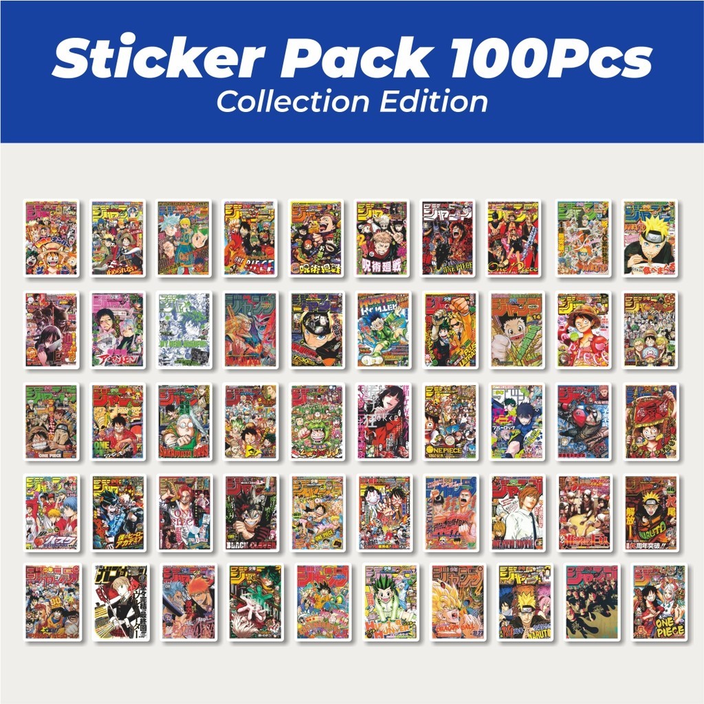 

Hot Stiker Shonen Manga Versi 1Lucu Anti Air Stikers Berperekat Waterproof Sticker Decal Buat Motor Helm Buku Journal Koper Casing HP Laptop Botol Minum