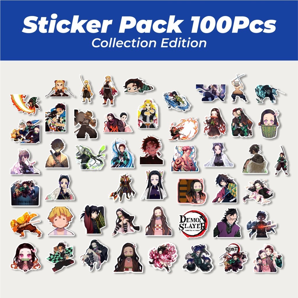 

Hot Stiker Anime Demon Slayer Lucu Anti Air Stikers Berperekat Waterproof Sticker Decal Buat Motor Helm Buku Journal Koper Casing HP Laptop Botol Minum