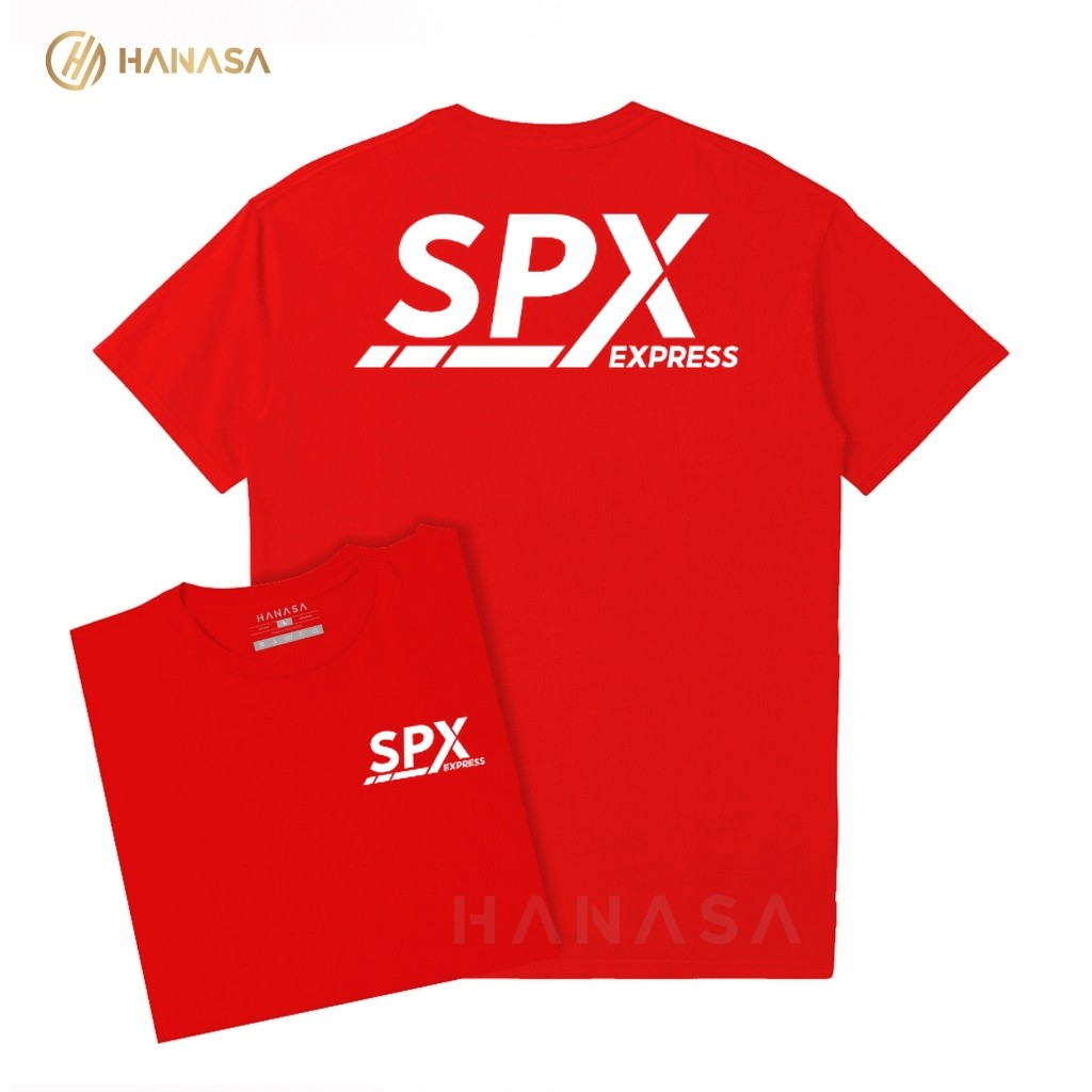 Kaos T-Shirt Wanita | Kaos Pria DB SPX Express Text White | Unisex 100% Cotton Combed