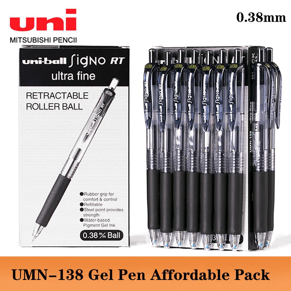 

Japan UNI Gel Pen UMN-138 Quick-drying Smooth Bullet 0.38mm Replaceable Replacement Core Office School Supplies Cute Stationery