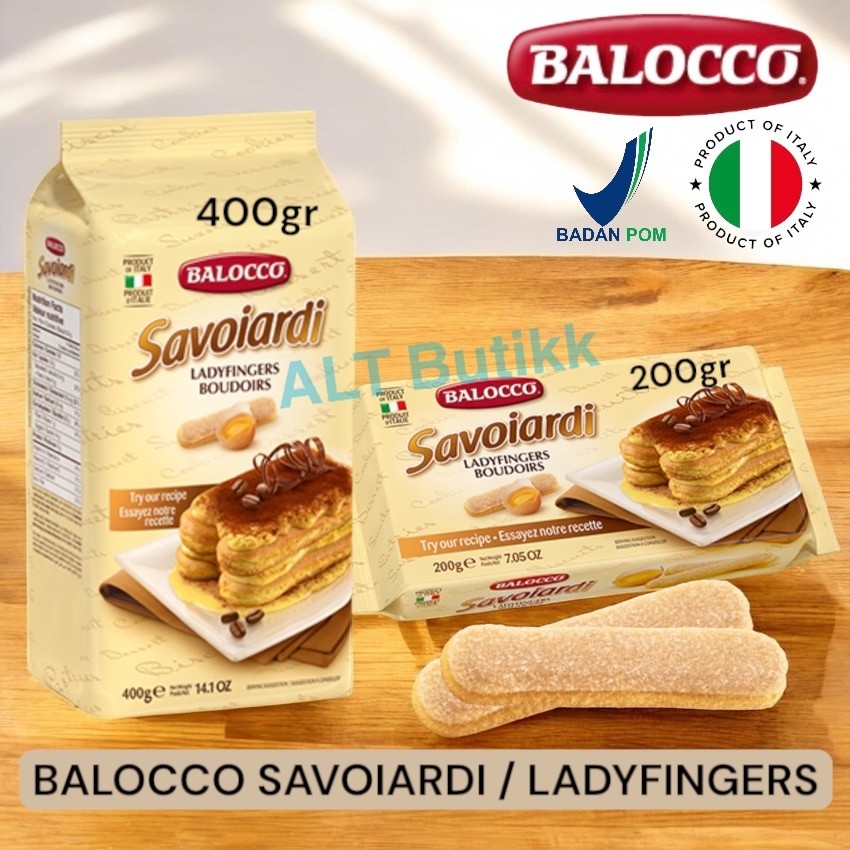 

BALOCCO SAVOIARDI | LADYFINGERS BISCUIT | BISKUIT TIRAMISU | PRODUCT OF ITALY