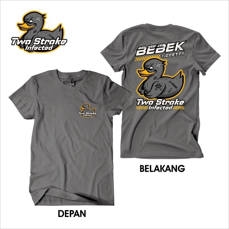 Kaos Motor Bebek Tiet bebek Goreng Two Stroke infected Balap Motor Racing