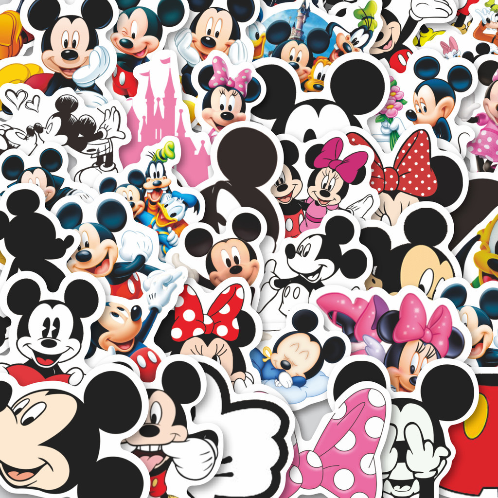 

Stiker Cutting Pack Sticker Kartun Mickey Mouse Isi 100Pcs Series Aesthetic Lucu Keren Untuk Koper Bahan Vynil