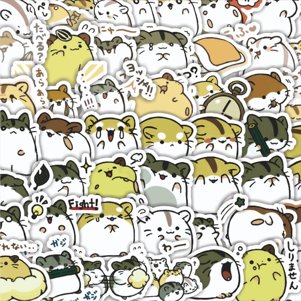 

Stiker Cutting Pack Stiker Hewan Hamster v2 Isi 100Pcs Series Aesthetic Lucu Keren Untuk Koper Bahan Vynil