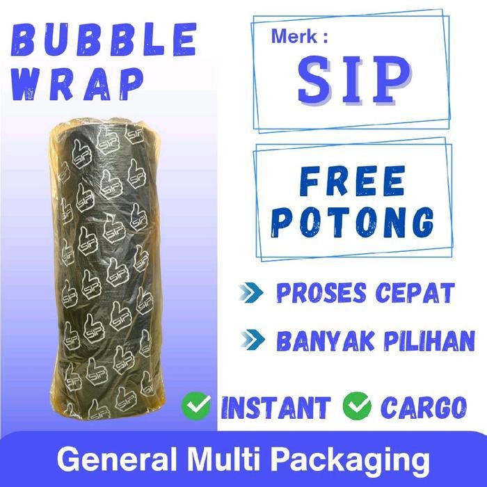 

SIP Bubble Wrap Size 125 cm x 50 mtr - 2.1, Hitam [terlaris]