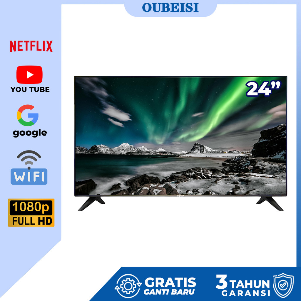 OUBEISII TV  24/25 inch Smart TV LED  Android 11.0 FHD