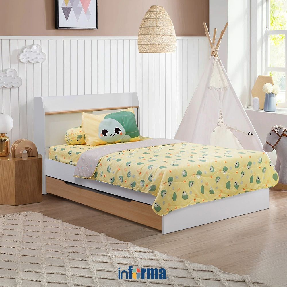 Informa 120x200 cm Set 4 pcs Seprai Double Anak Microfiber Turtley Sprei Seprai Aesthetic Seprei She