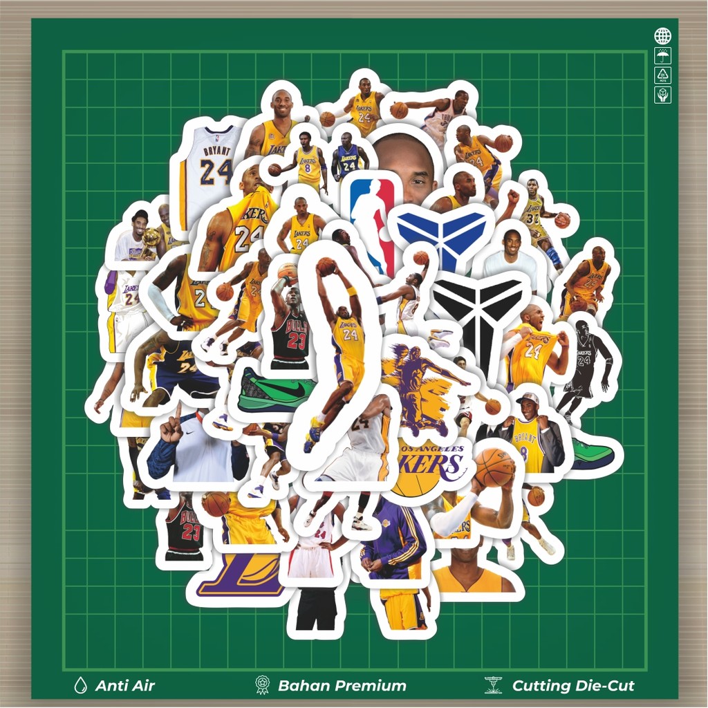 

HOT 50 PCS STIKER Sticker Kobe Bryant Sticker Stiker Fashion Cars Decal Dingin Kartu Album Custom Vinyl Anti Air- Sticker Aesthetic Buku Journal Koper Casing HP Tablet Laptop Helm Motor Botol Minum