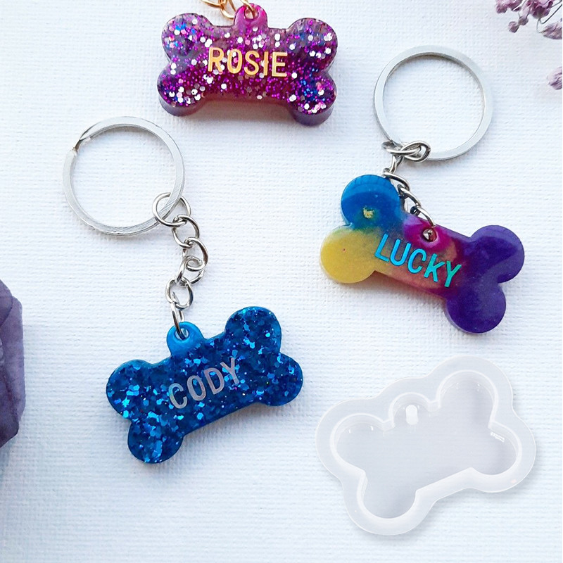 

Transparent Epoxy Resin Mold Bone Shield Round 3D Silicone Molds For Glitter Resin Filling DIY Pendant Kawaii Resin Accessories