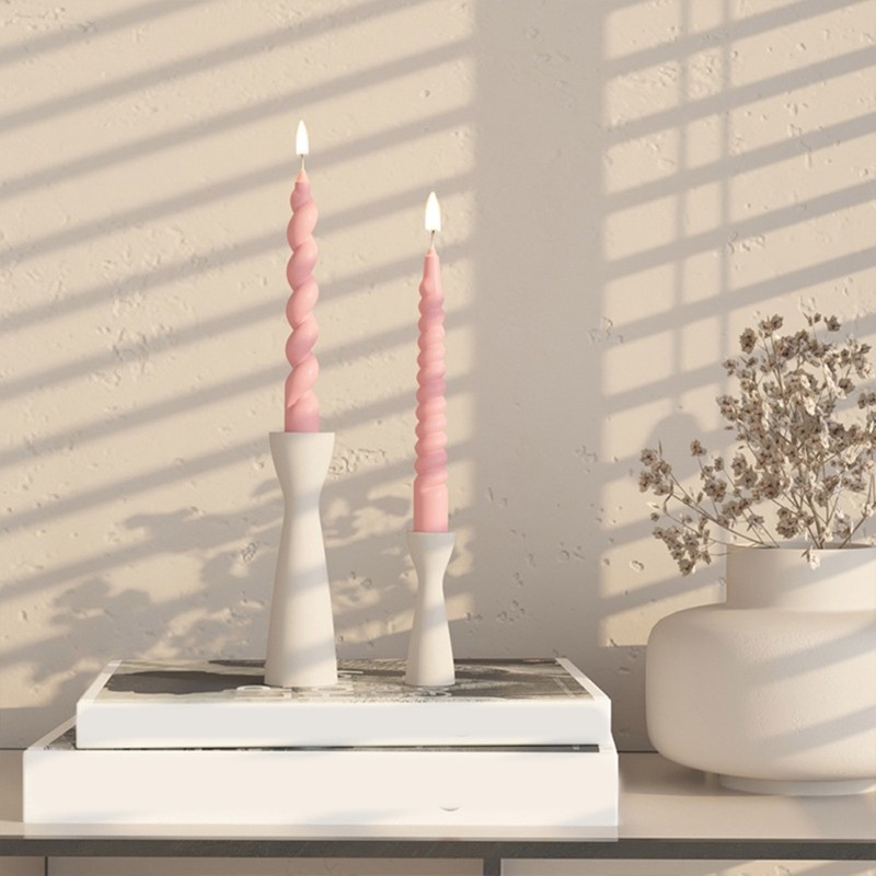 

Geometric Candlestick Silicone Mold Candle Holder Molds DIY Crafts Table Ornament Tool Plaster Making Flowerpot Resin Mold