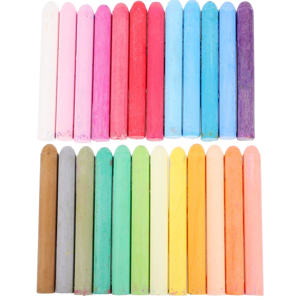 

24Pcs Chalk Pens Portable Sidewalk for Kids Blackboard Chalks Toner Dust Free Convenient Drawing Toddler Chalks Water Soluble