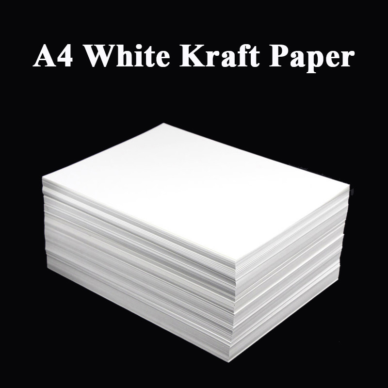 

A4 White Kraft Paper DIY Handmake Card Making Craft Paper Thick Paperboard Cardboard 180g 230g 300g 400g 20/50pcs High Qua