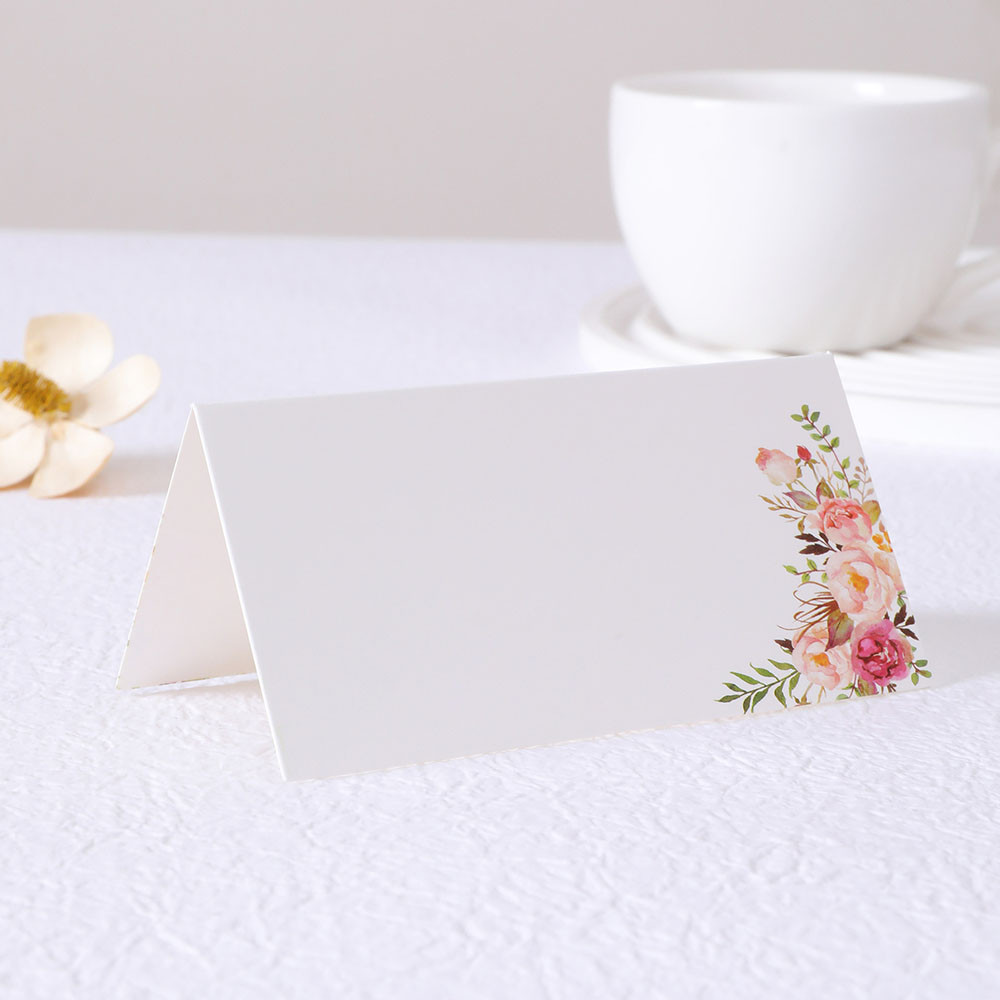 

50 wedding printed seat cards, wedding name cards, 3D printed rose cards, wedding tables