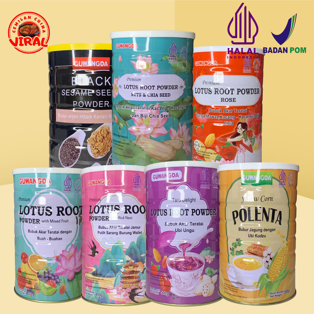 

【HALAL】【BPOM】Lotus root powder/ou fen / bubuk akar teratai/ 500g