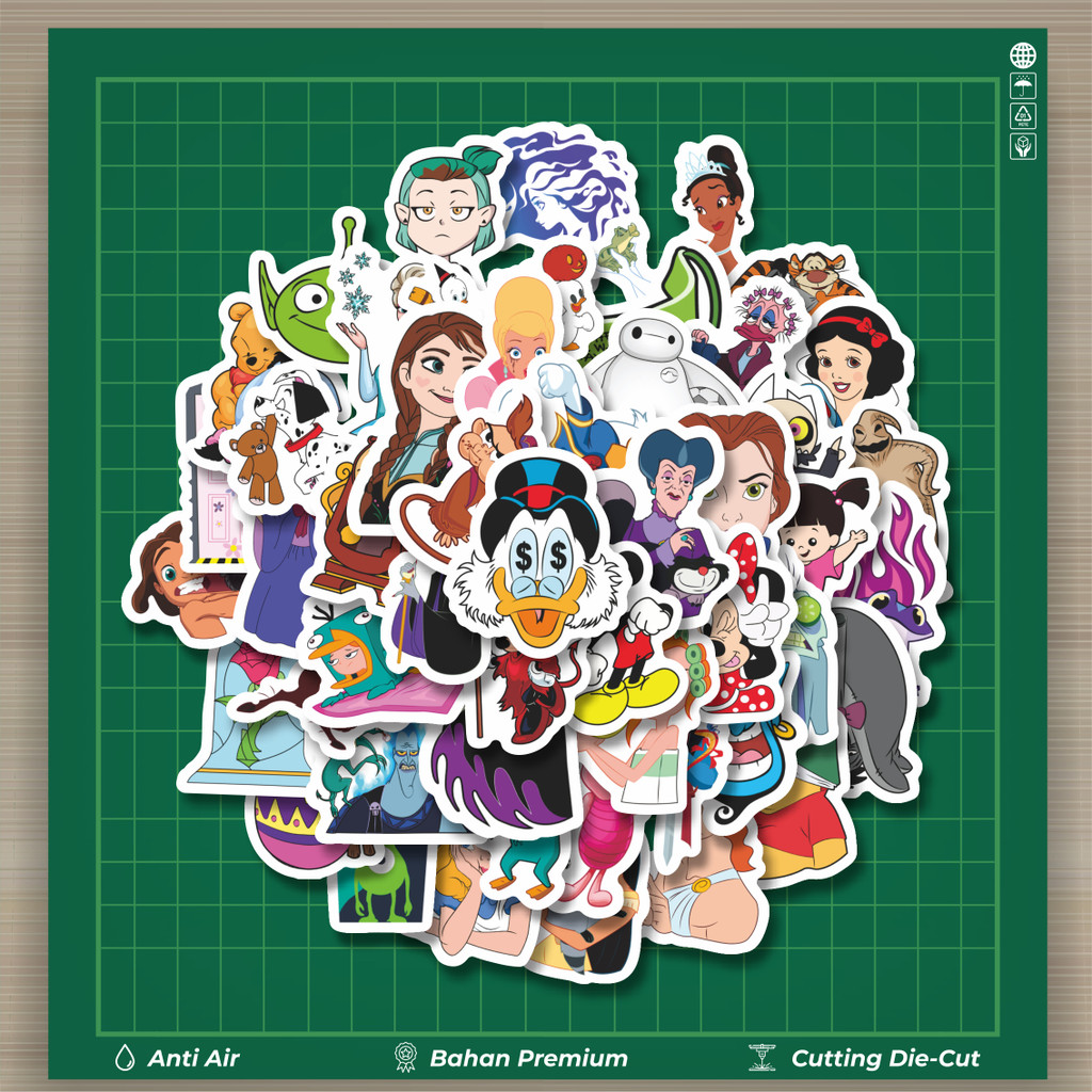 

HOT 50 PCS STIKER Stiker Disney Cartoon [Kartun Disney] Dekorasi Lucu Kreatif untuk Notebook, Skateboard, HP