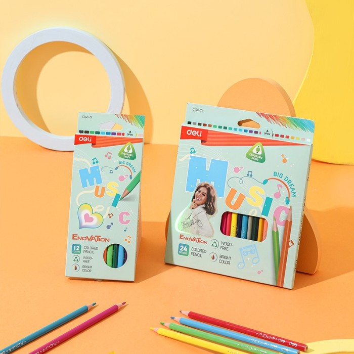 

DELI COLOR PENCIL PENSIL WARNA ISI 12/24 WARNA SPECIAL AGNES MO EDITION C148-12/C148-24