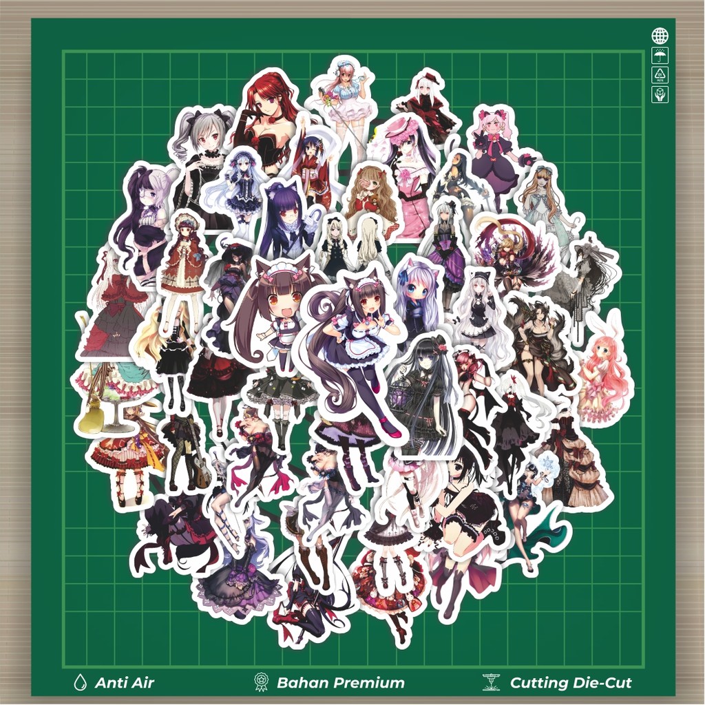 

HOT 50 PCS STIKER Stiker Anime Lolita Girls Stiker Fashion Cars Decal Dingin Kartu Album Custom Vinyl Anti Air- Sticker Aesthetic Buku Journal Koper Casing HP Tablet Laptop Helm Motor Botol Minum