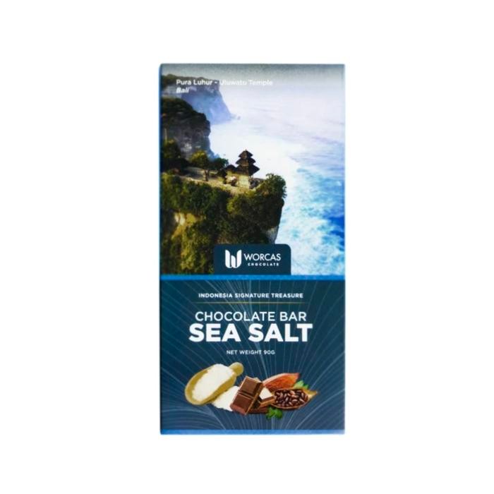 

Worcas chocolate bar sea salt 90gr