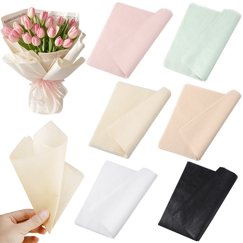 

40Pcs Flower Wrapping Paper Soft Cotton Bouquet Packaging Lining Paper Material for Wedding Birthday Party Gift DIY Decoration