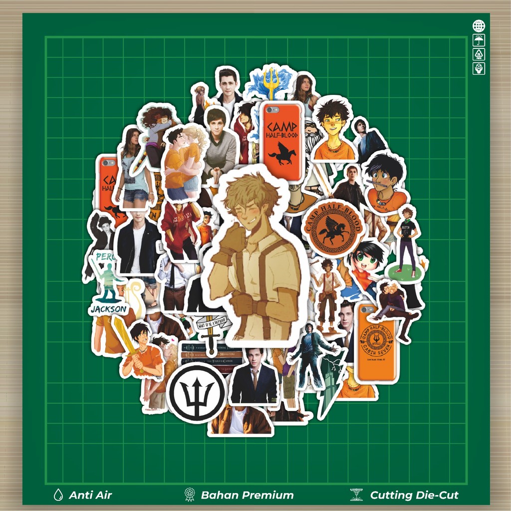

HOT 50 PCS STIKER Stiker Percy Jackson Series B Stiker Fashion Cars Decal Dingin Kartu Album Custom Vinyl Anti Air- Sticker Aesthetic Buku Journal Koper Casing HP Tablet Laptop Helm Motor Botol Minum