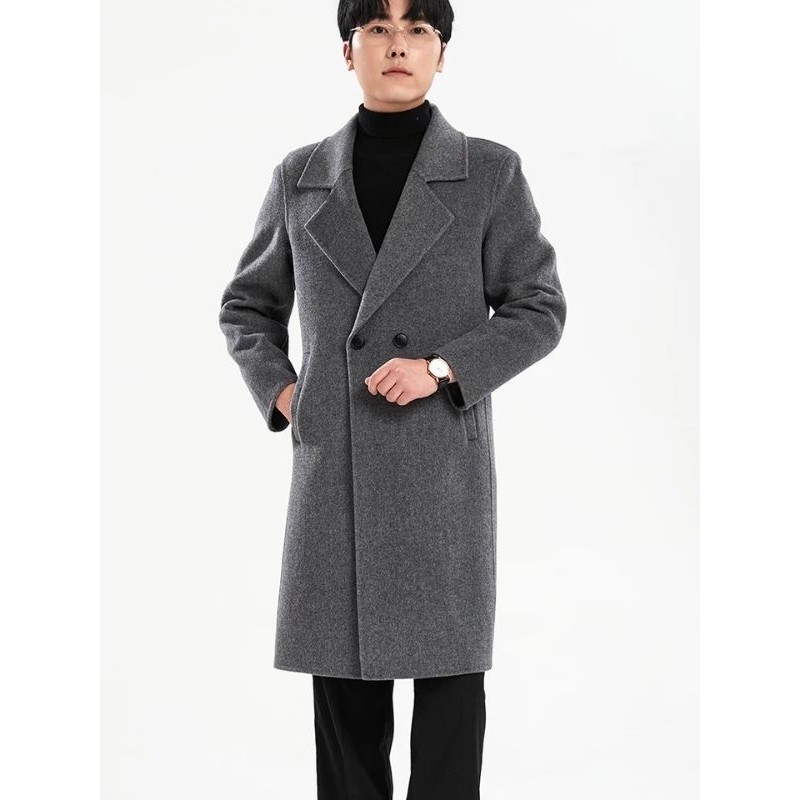 French Coat Pria Fremium Korean Style / Jas Jubah Panjang Pria / Long Coat Pria